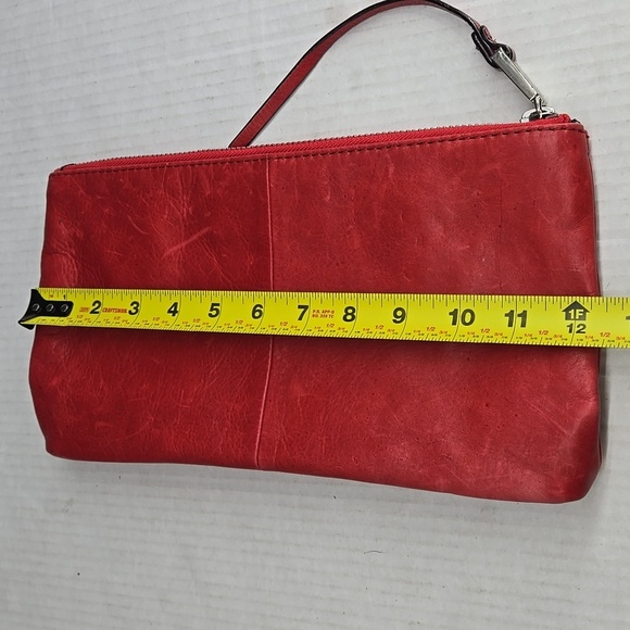 She + lo Red Leather Clutch Wristlet - Picture 4 of 8